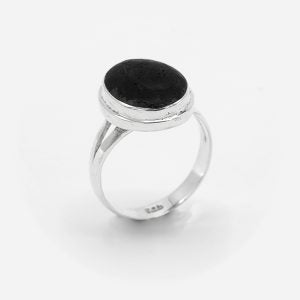Anillo plata y lava