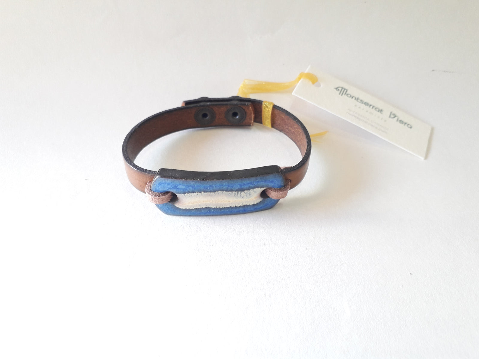 Pulsera cuero Montserrat Viera