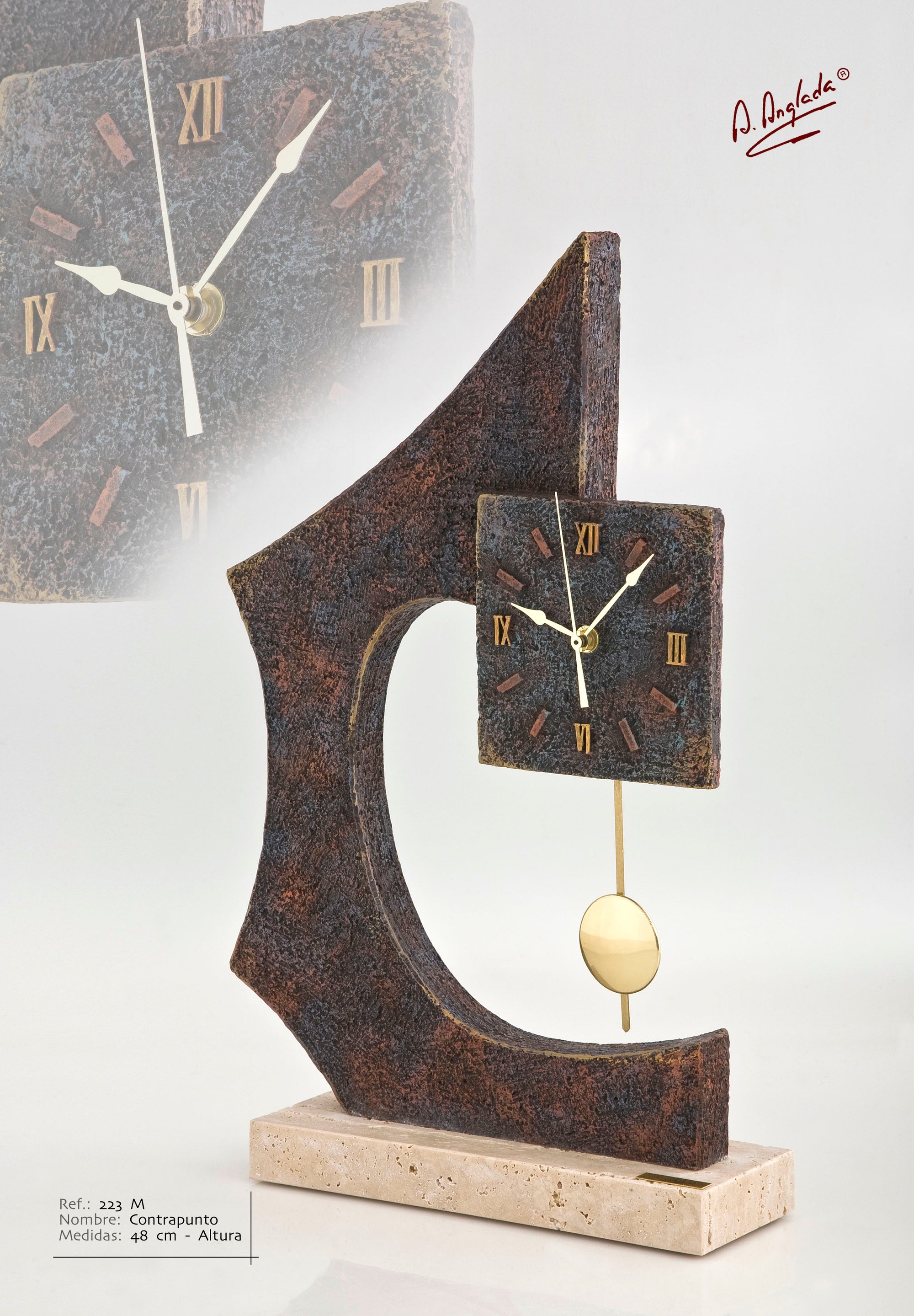 Escultura Reloj Contrapunto