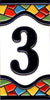 Azulejo Grande Numero 3 (5.5 x 11cm)