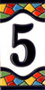 Azulejo Grande Numero 5 (5.5 x 11cm)