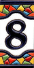 Azulejo Numero 8 (3.5 x 7.5cm)