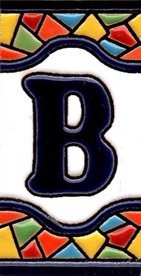 Azulejo Letra B (3.5 x 7.5cm)