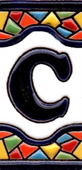 Azulejo Letra C (3.5 x 7.5cm)