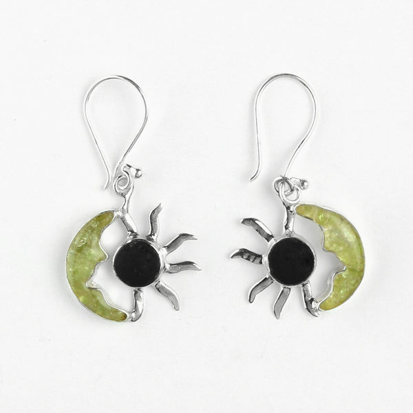 Pendiente SolyLuna lava y olivina