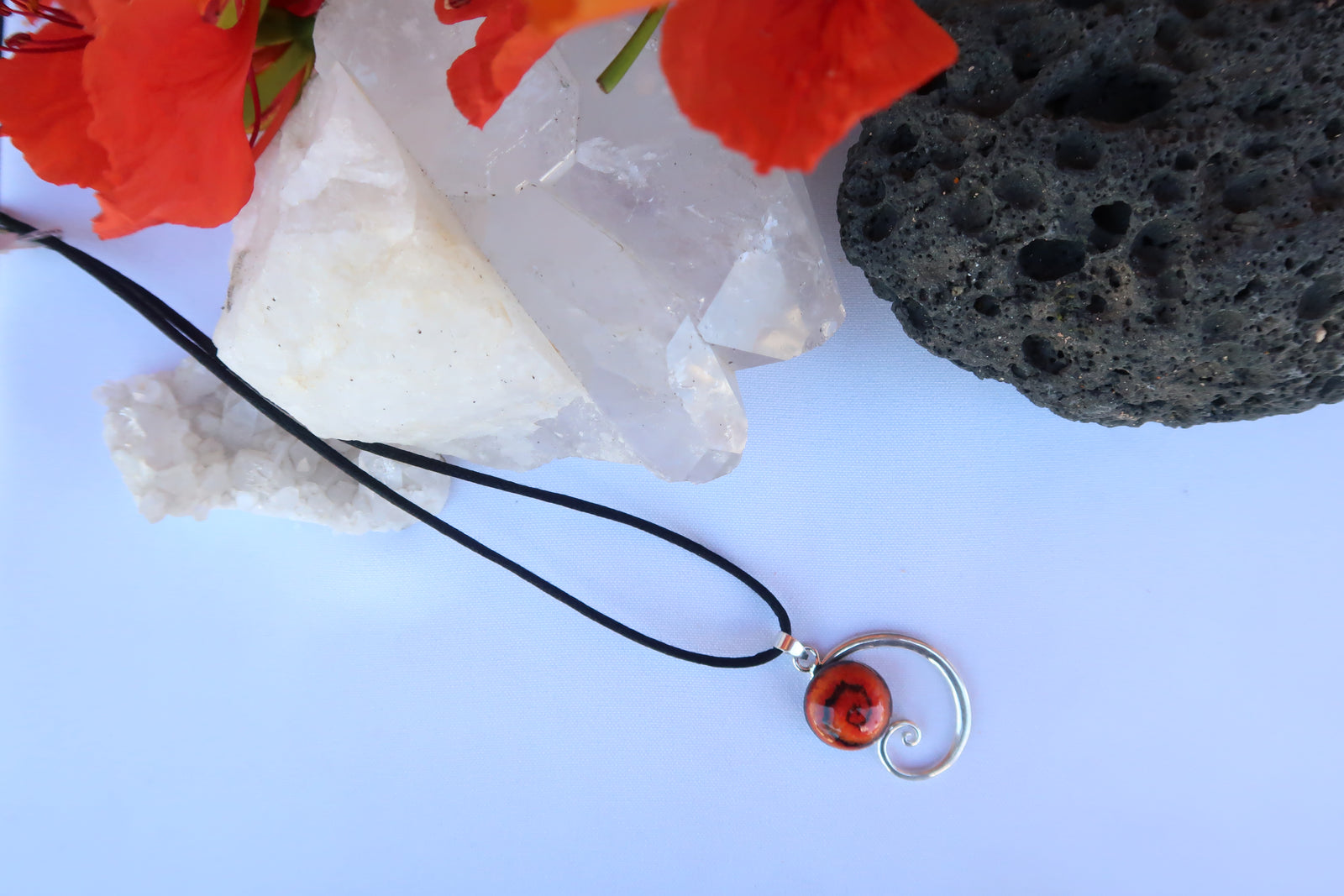 Colgante ceramica y plata