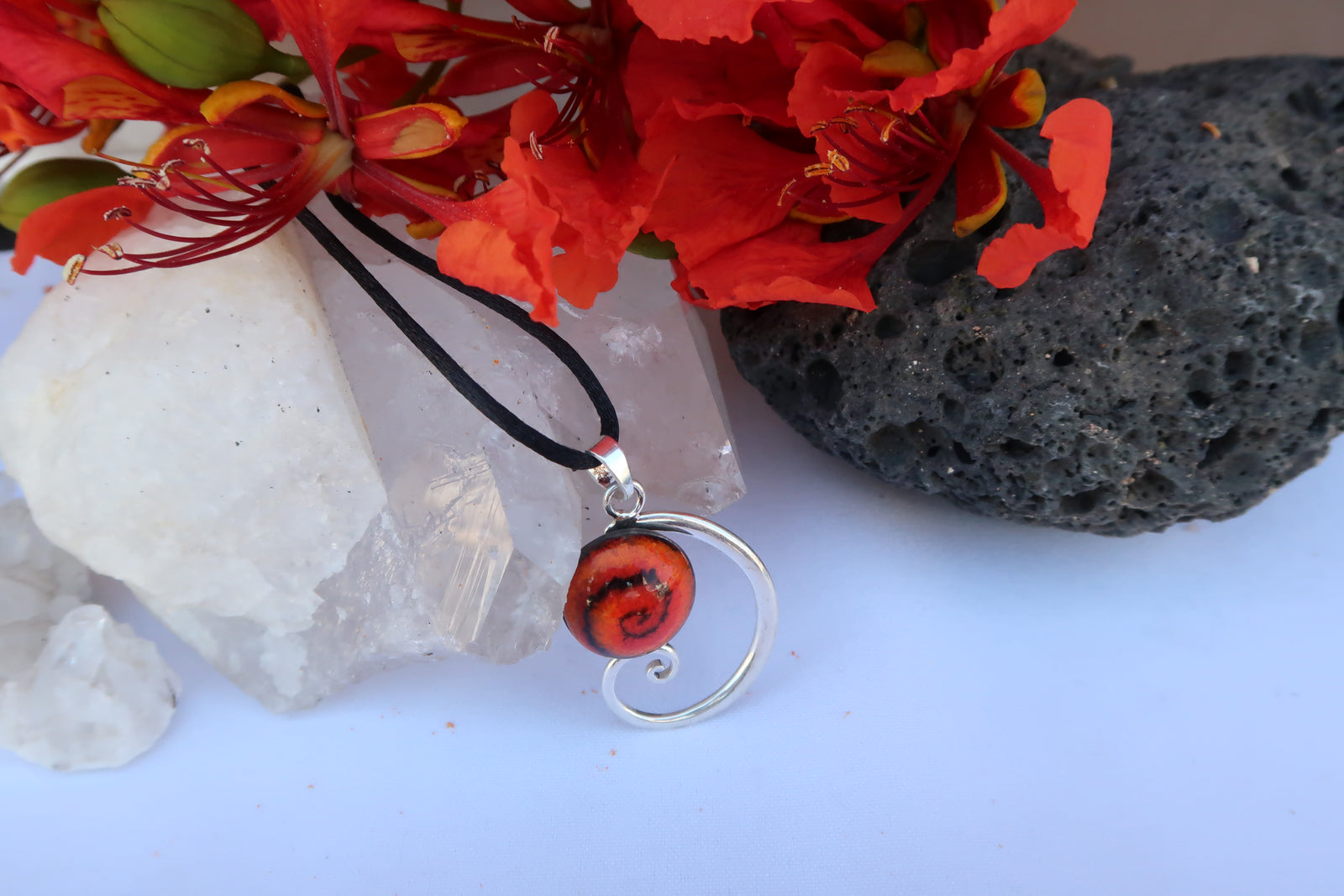 Colgante ceramica y plata