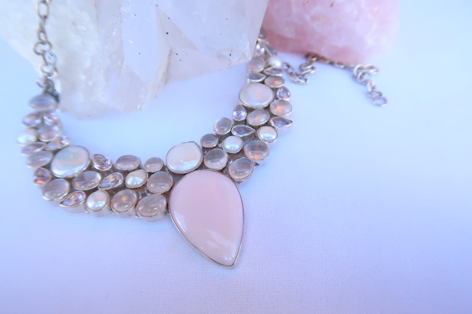 Collar piedras y plata