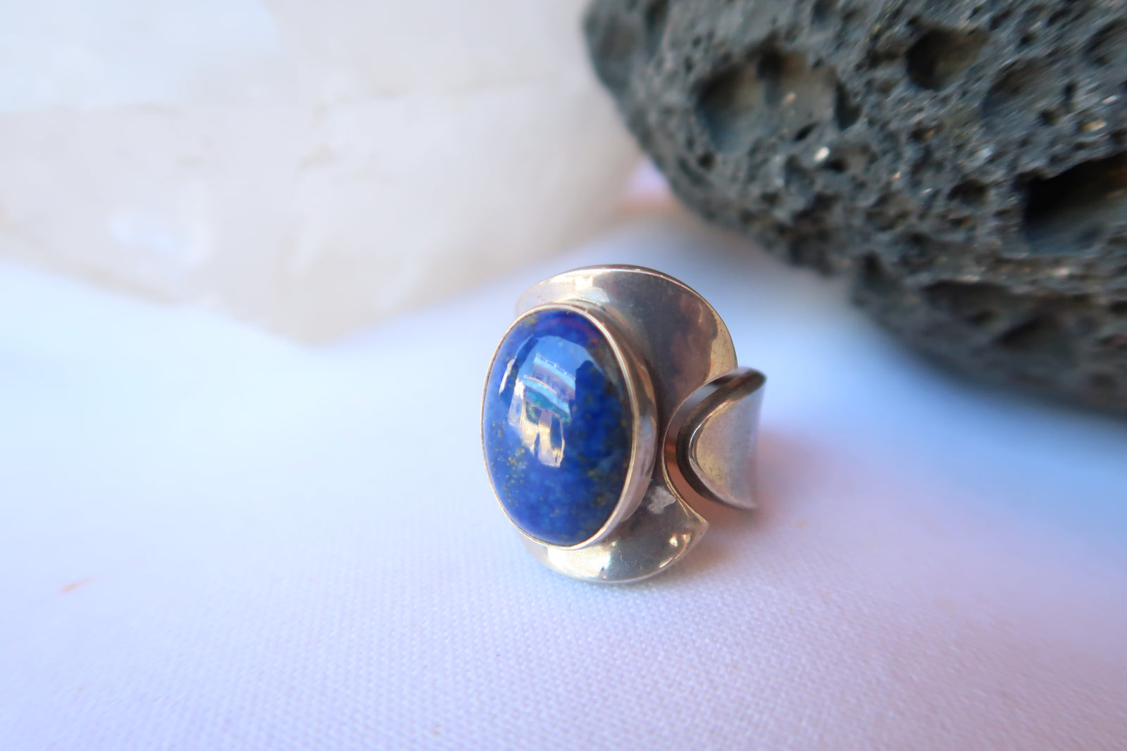 Anillo plata lapislazuli