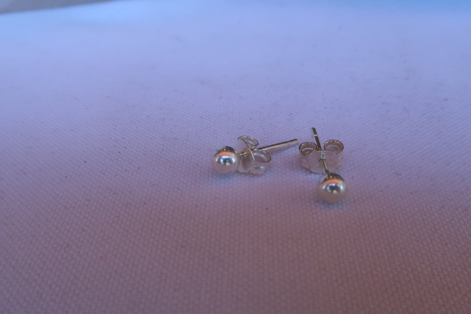 Pendiente plata bolita