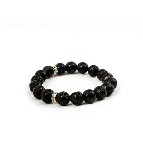 Pulsera Elástica Lava y Circonitas