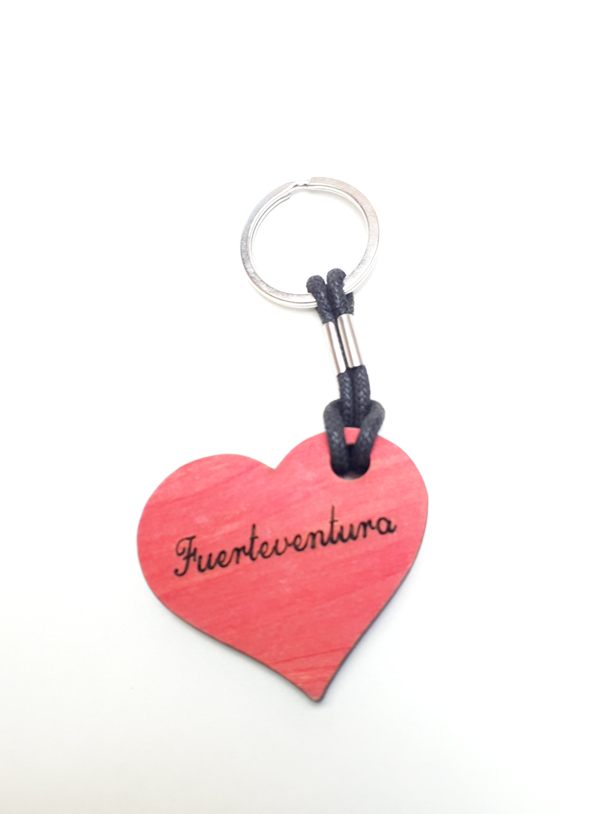 Llavero madera corazon